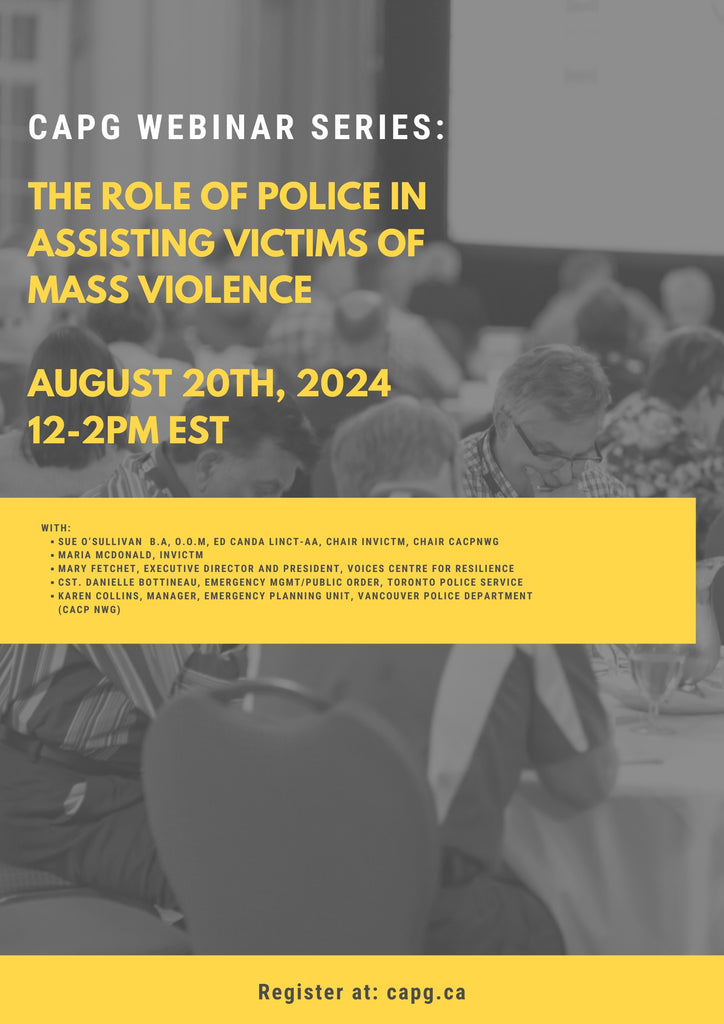 NON-MEMBER Pricing - August 20th, 2024: The Role of Police in Assisting Victims of Mass Violence