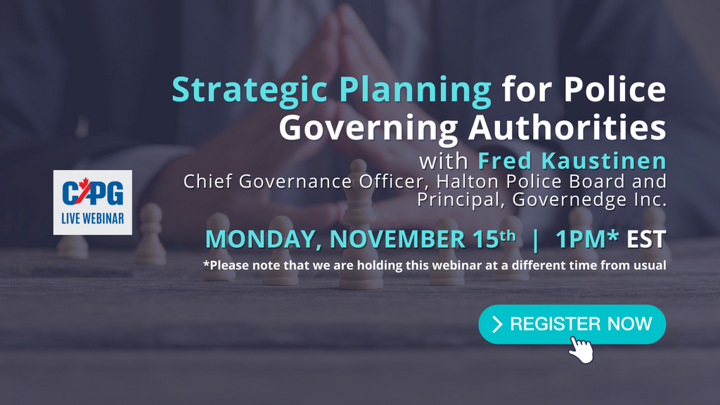 RECORDING *Non-Member Pricing* 2021 November - Strategic Planning for Police Governing Authorities